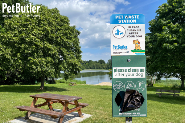 Pet Butler waste station at park